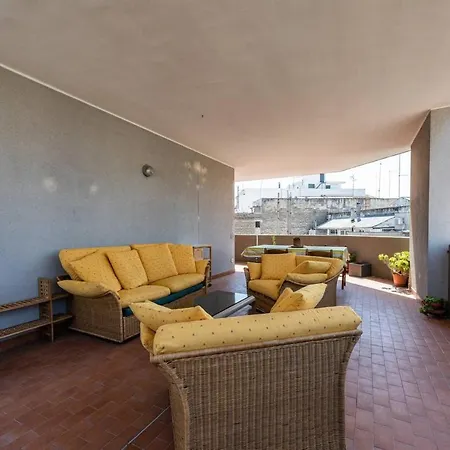 Studio In With Wonderful City View Furnished Terrace And Wifi 900 M From The Beach * Bari